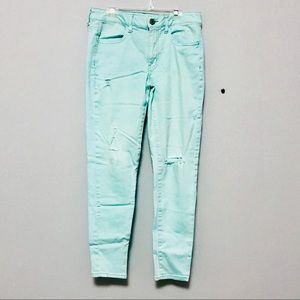 American Eagle Light Blue Mid Rise Jeggings